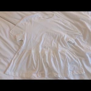 H&M White Flow T-Shirt